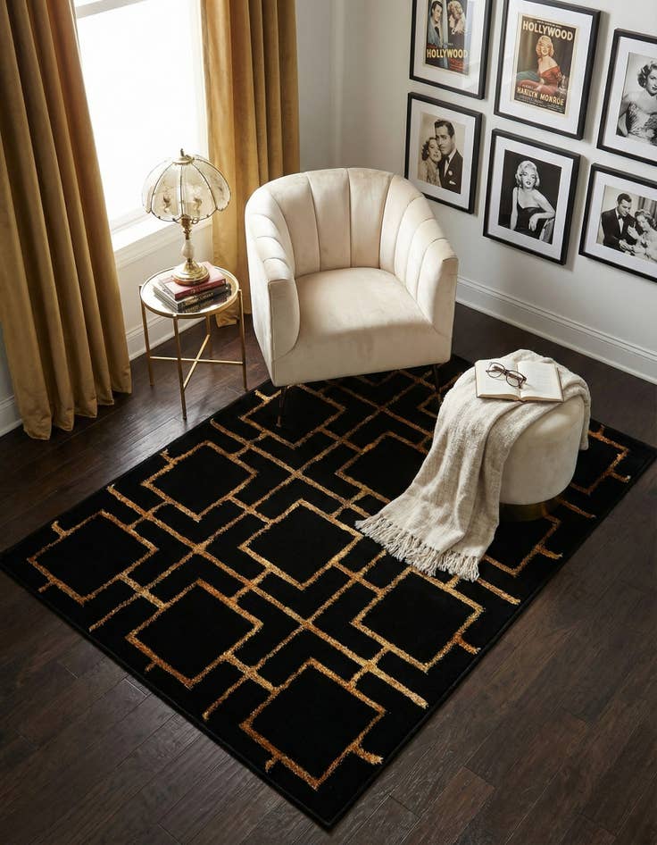 Detail image of 2' x 3'  Marilyn Monroe™ Glam Deco Rug