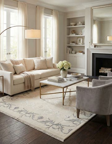 5' 7 x 7' 9 Hand Knotted Darya Wool Rug