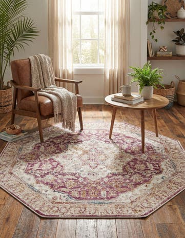Lavender Deepa Octagon Rug