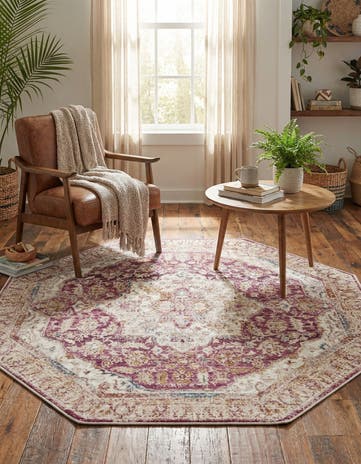 Lavender Deepa Octagon Rug