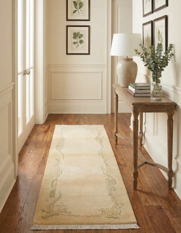 2' 7 x 9' 10 Hand Knotted Darya Wool Runner Rug