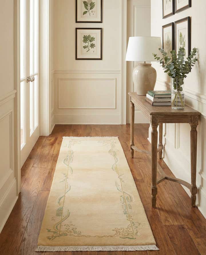 2' 7 x 9' 10 Hand Knotted Darya Wool Runner Rug