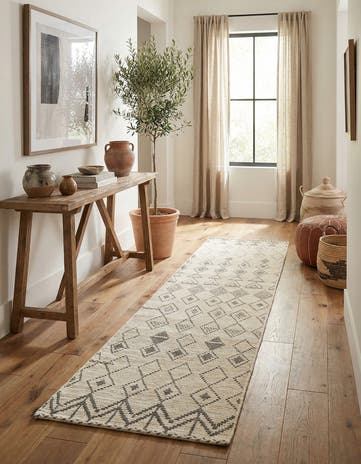 2' 8 x 10' 3 Hand Knotted Moroccan Wool Runner Rug