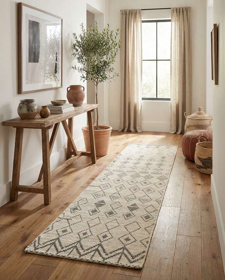 2' 8 x 10' 3 Hand Knotted Moroccan Wool Runner Rug