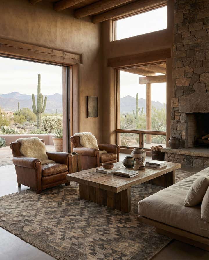 6' 8 x 9' 6 Hand Woven Kilim Maymana Wool Rug