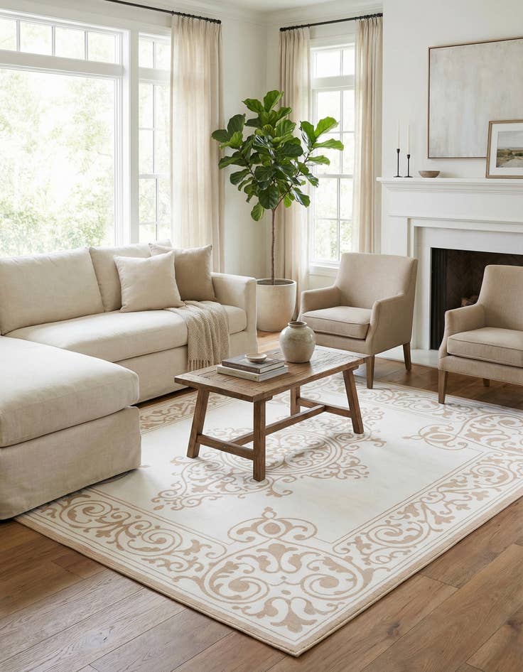 Detail image of 10' 8 x 10' 8 Hermitage Square Rug