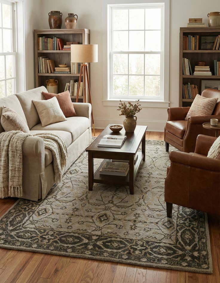 Detail image of 5' x 7' 6 Agra Rug