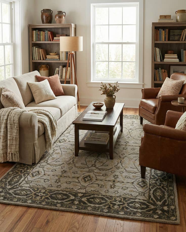 Detail image of 5' x 7' 6 Agra Rug