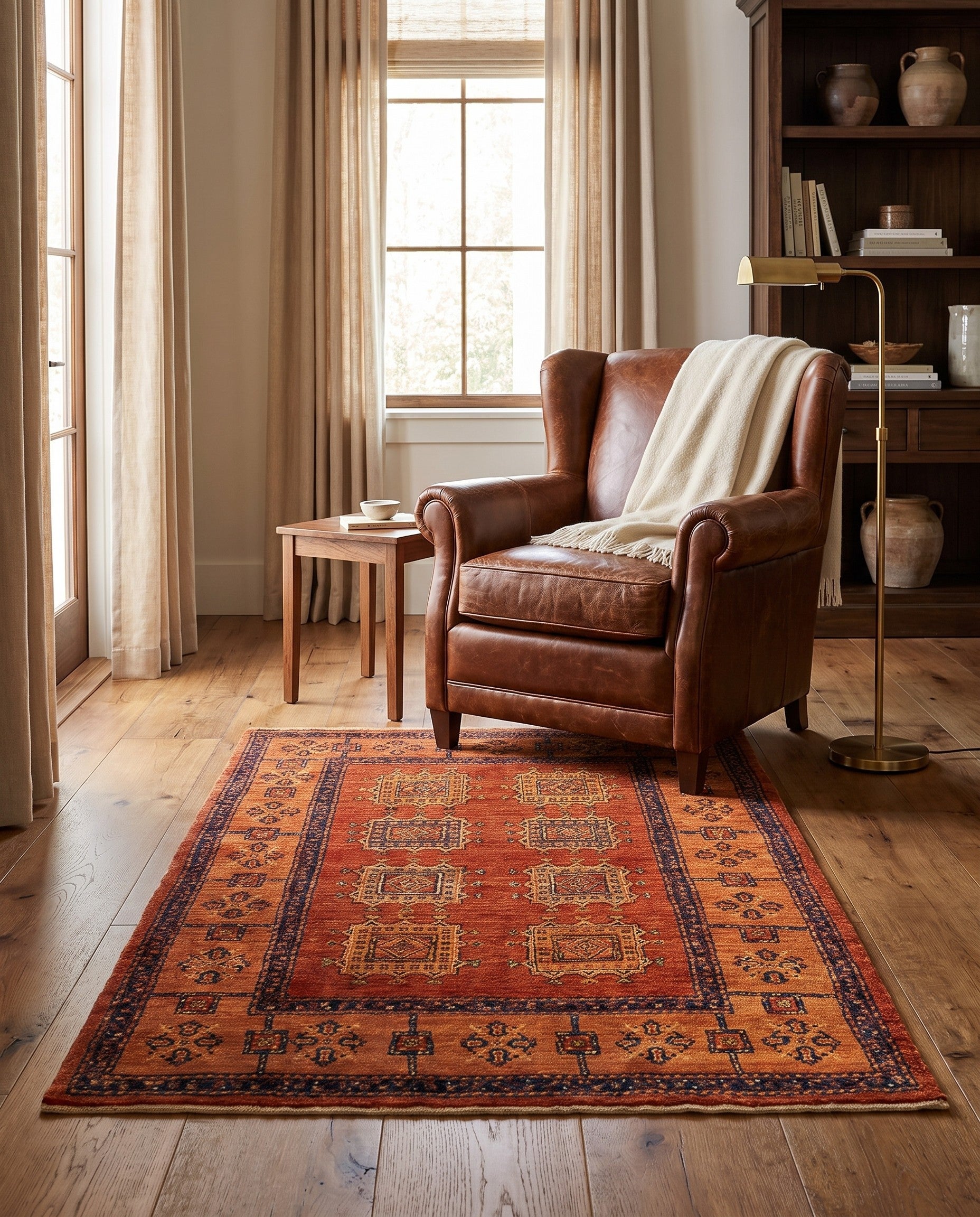 3' 7 x 5' 3 Kashkuli Wool Rug