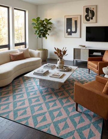 13' x 13' Easy-Clean Jill Zarin Napa Indoor / Outdoor Square Rug