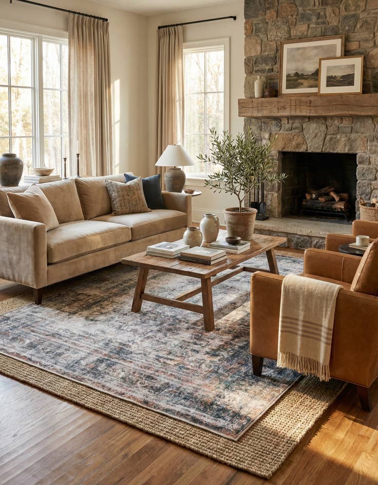 Detail image of 6' 8 x 10' 2  Hand Knotted Ultra Vintage Persian Wool Rug