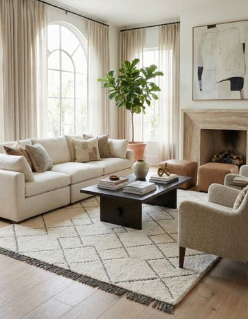 5' 7 x 7' 8 Hand Knotted Darya Wool Rug