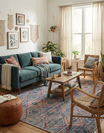 7' 3 x 7' 3 Washable Sisu Square Rug