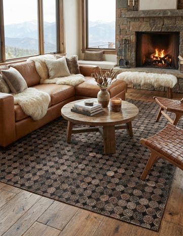 5' 3 x 7' 5 Cowhide Rug