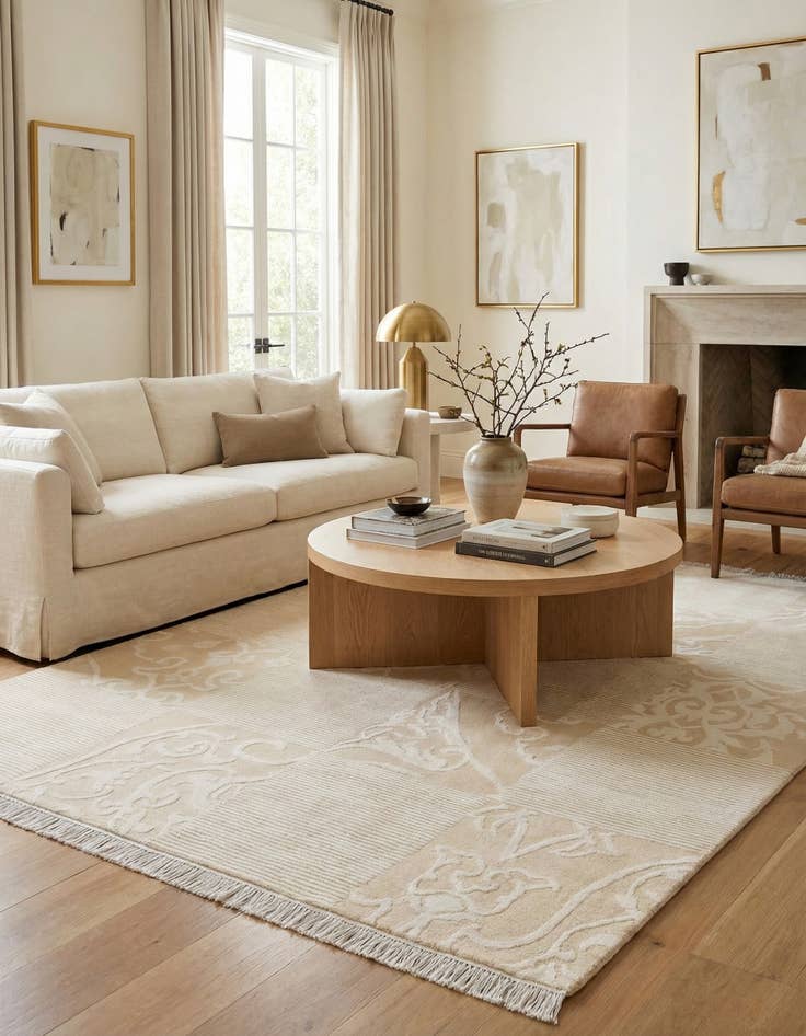 Detail image of  5' 9 x 7' 11  Hand Knotted Darya Wool Rug