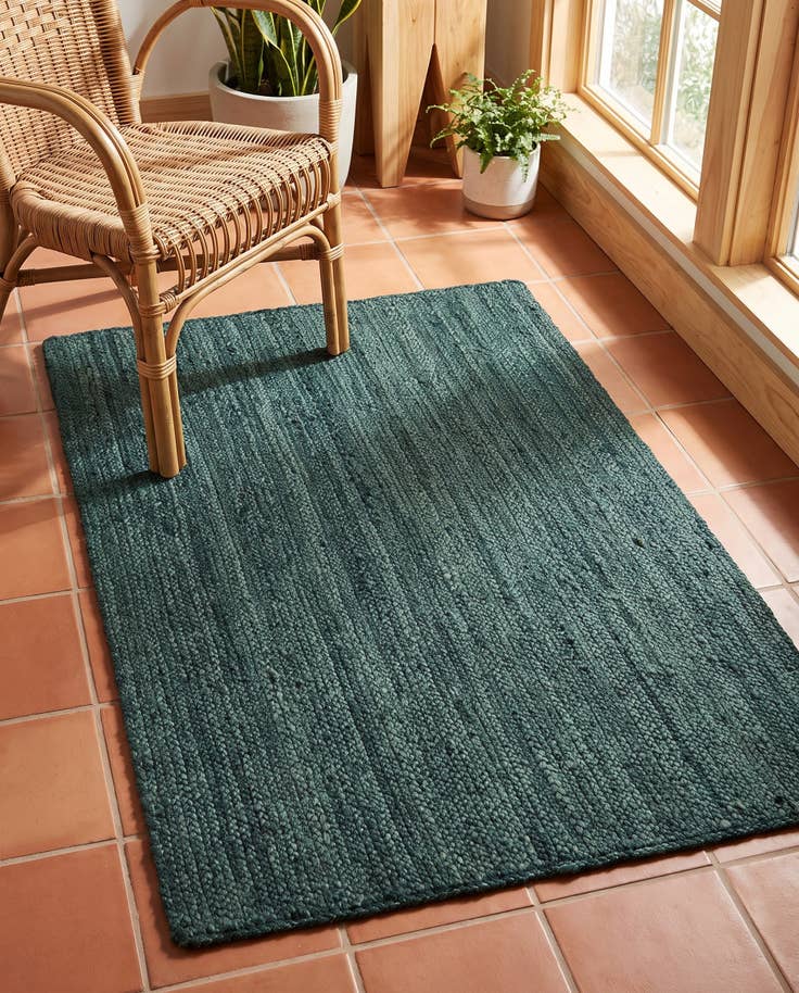 Detail image of 3' 1 x 5' 1 Handmade Braided Jute Rug