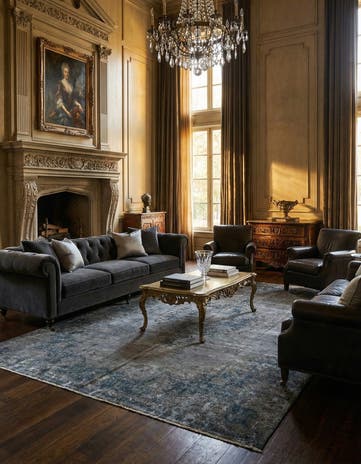 9' 10 x 13' 7 Vintage Royal Wool Rug