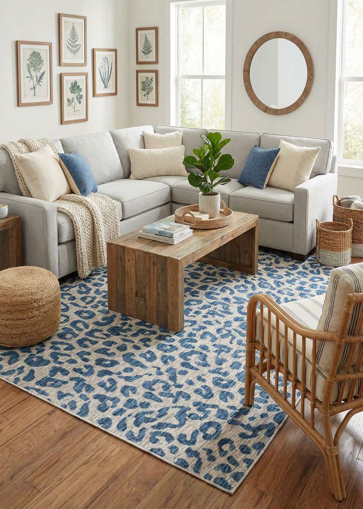 7' 10 x 11' Easy-Clean Safari Indoor / Outdoor Rug