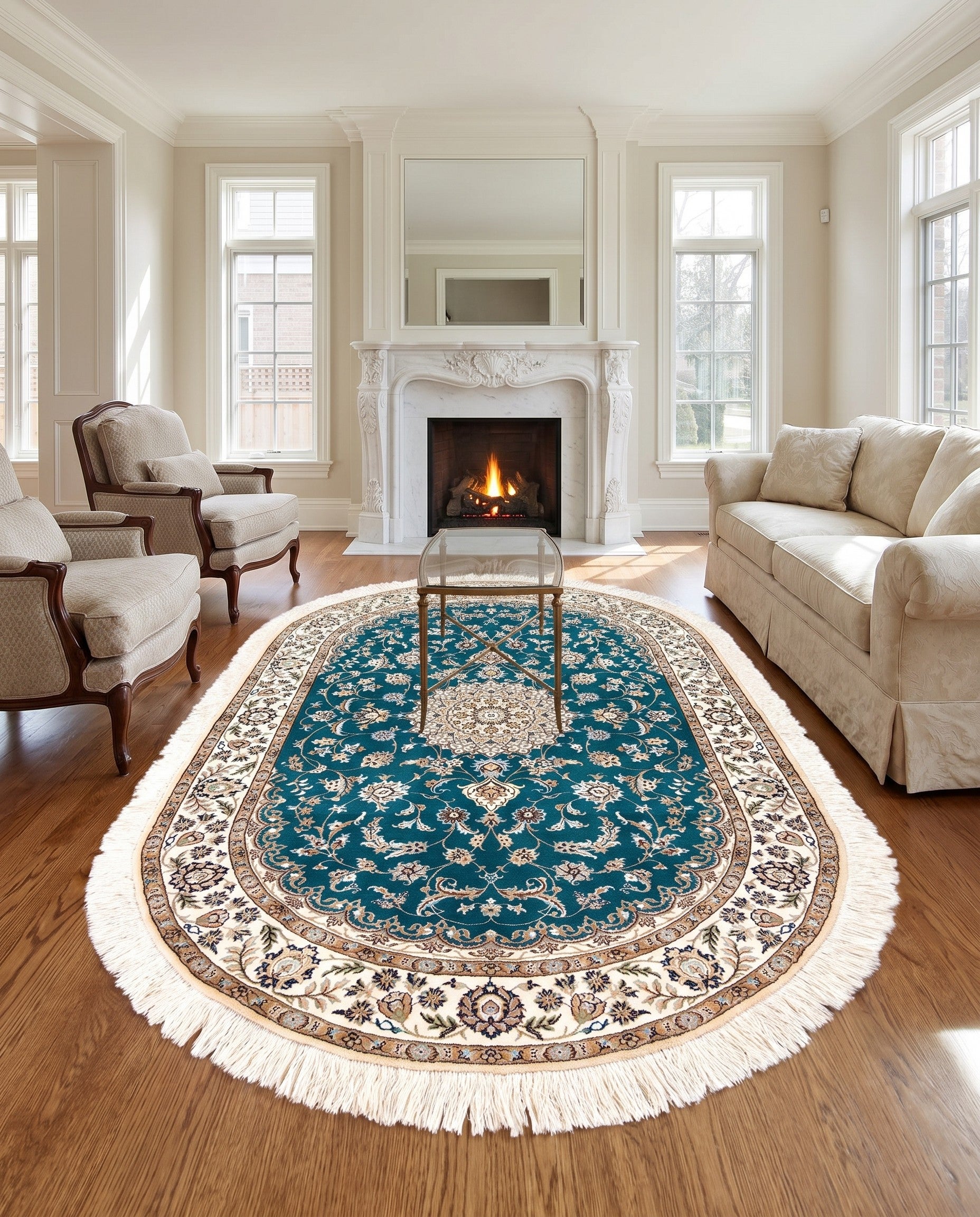4' 2 x 6' 10 Nain Rug