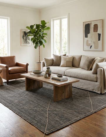 8' 7 x 12' 3 Hand Knotted Moroccan Wool Rug
