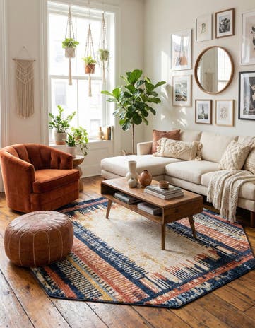 7' 10 x 7' 10 Tagine Octagon Rug