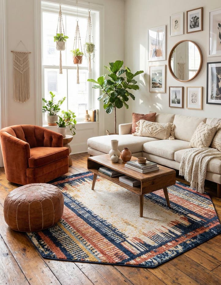 7' 10 x 7' 10 Tagine Octagon Rug