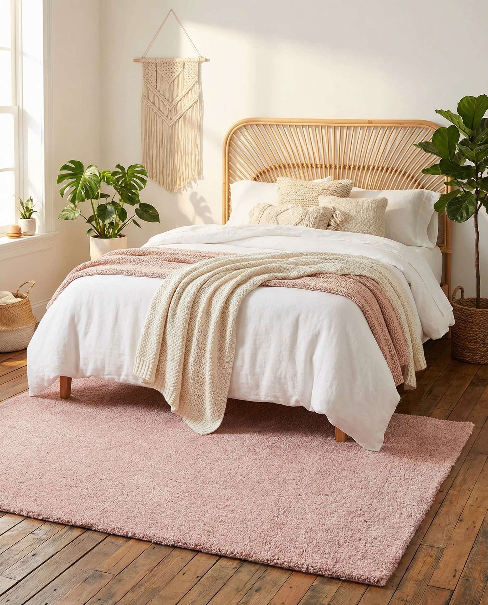 4' x 5' Solid Frieze Rug