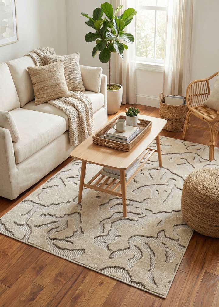 4' x 6' Easy-Clean Sabrina Soto Indoor / Outdoor Rug