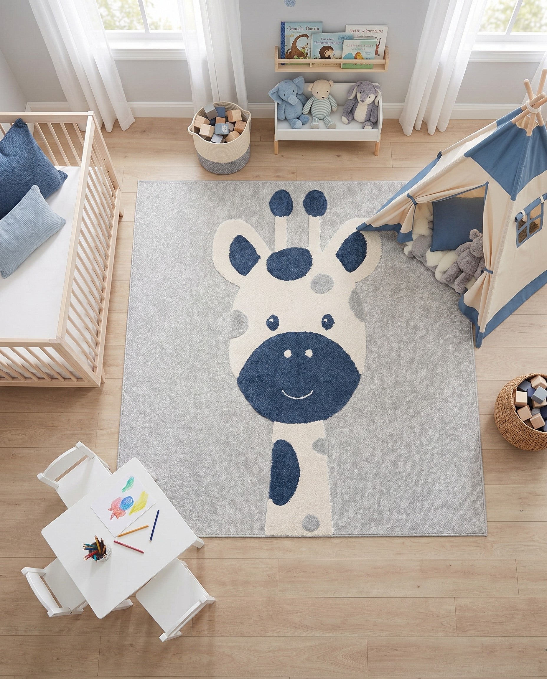 7' 10 x 7' 10 Whimsy Kids Square Rug