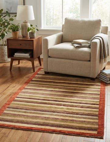 3' 4 x 6' 3 Hand Knotted Modern Ziegler Rug