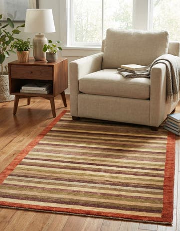 3' 4 x 6' 3 Hand Knotted Modern Ziegler Rug
