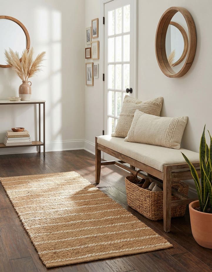 2' x 4' 1 Hand Braided Laurel Handwoven Jute R...