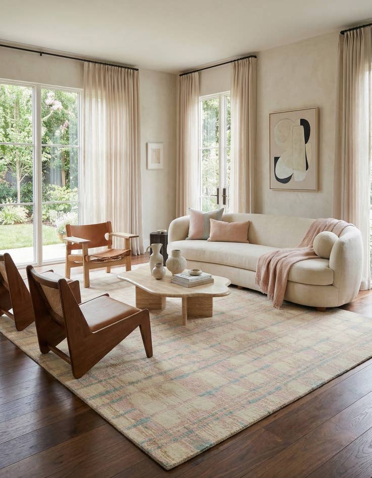 Detail image of 7' 9 x 9' 11 Modern Himalaya Wool Rug