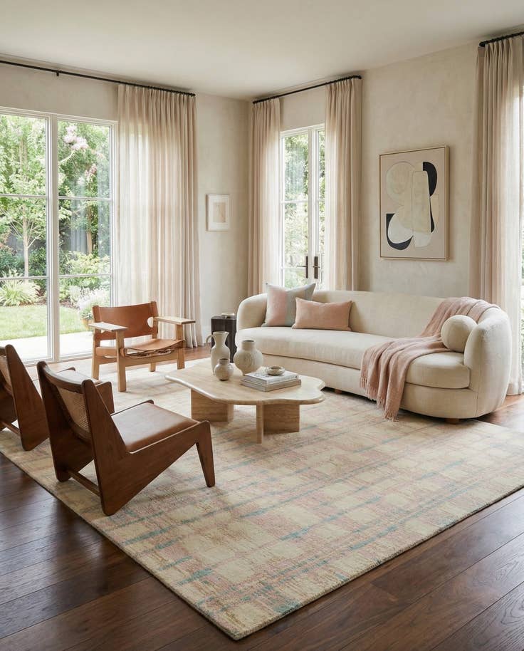 Detail image of 7' 9 x 9' 11 Modern Himalaya Wool Rug