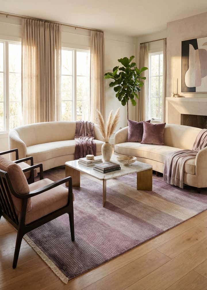 6' 7 x 9' 10 Hand Knotted Darya Wool Rug