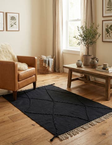 3' 5 x 5' 4 Hand Woven Kilim Suzani Wool Rug