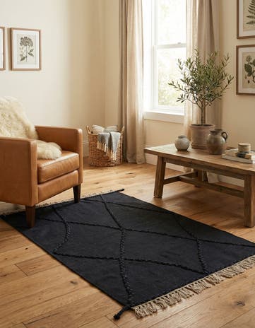 3' 5 x 5' 4 Hand Woven Kilim Suzani Wool Rug