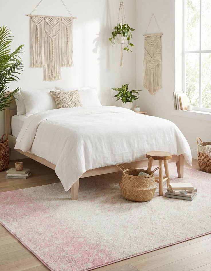 Detail image of  5' 3 x 8' Moroccan Trellis Rug