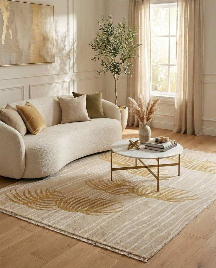 Detail image of 5' 7 x 7' 10 Hand Knotted Darya Wool Rug