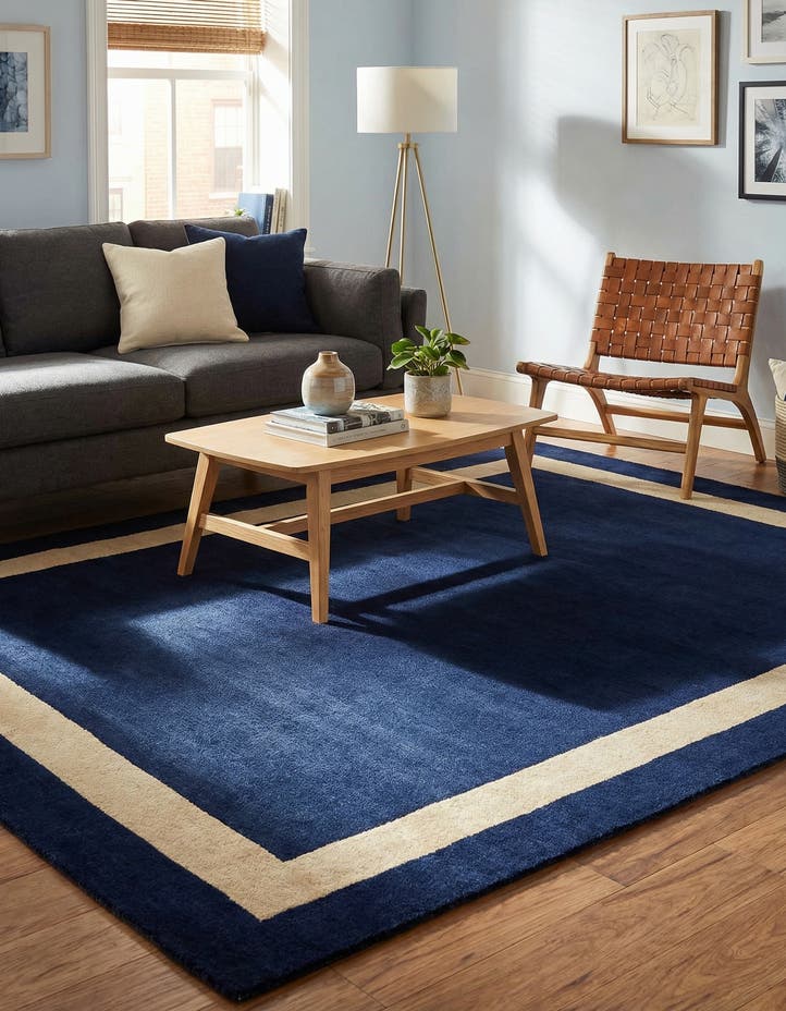 5' 1 x 8' Jill Zarin Border Wool ...
