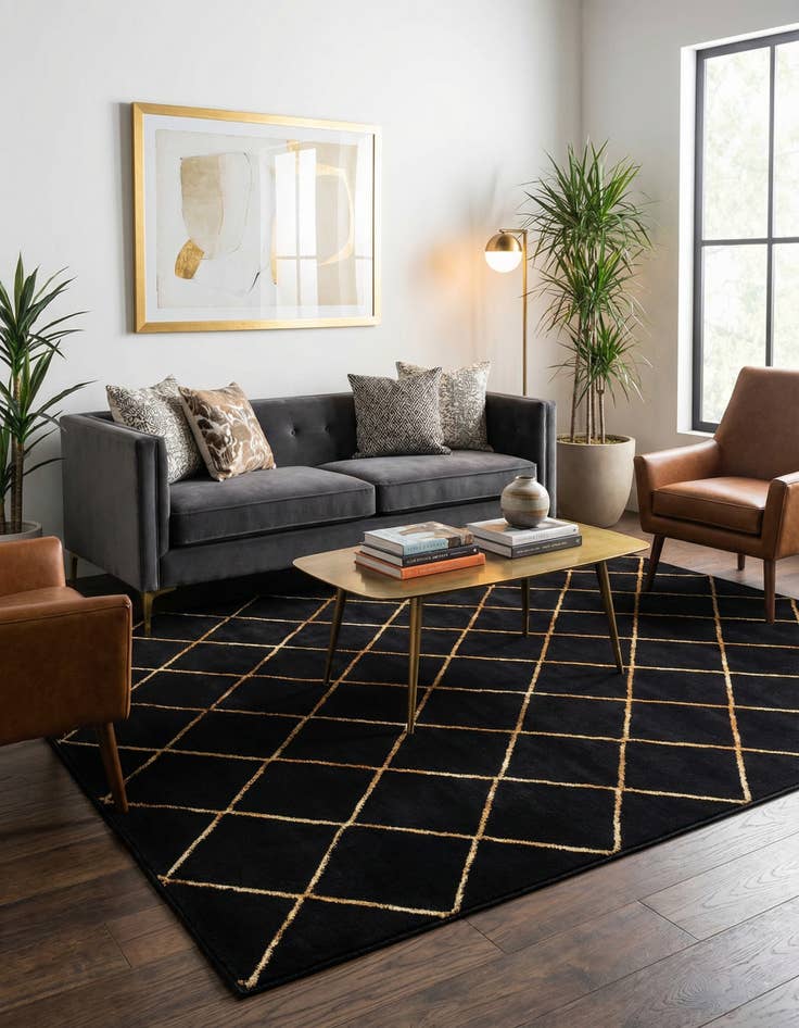 Detail image of 6' x 9' Vogue Geo Rug