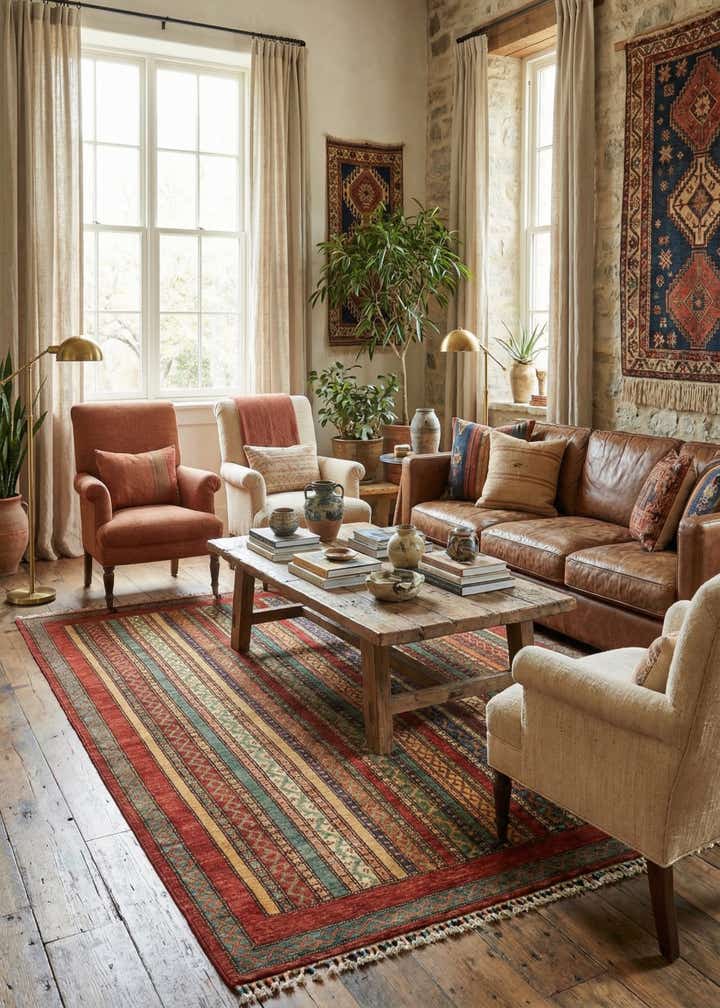 5' 1 x 6' 6 Hand Knotted Ariana Ziegler Rug