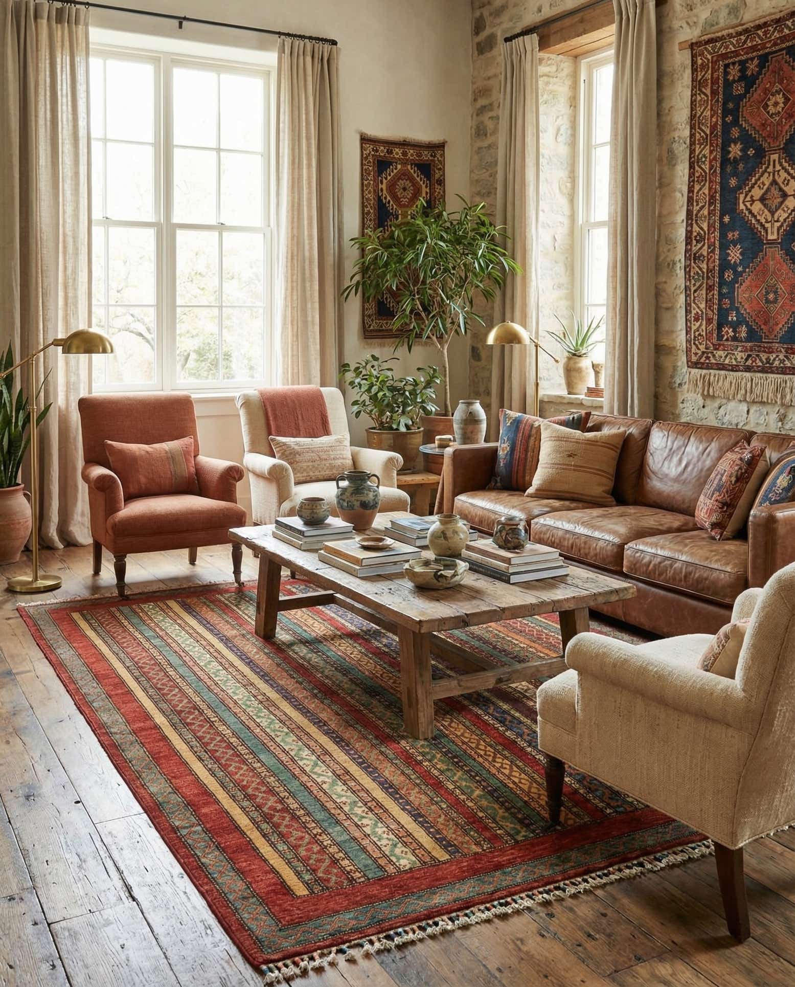 5' 1 x 6' 6 Hand Knotted Ariana Ziegler Rug