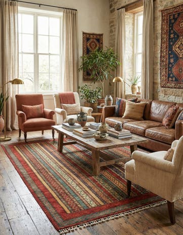5' 1 x 6' 6 Hand Knotted Ariana Ziegler Rug