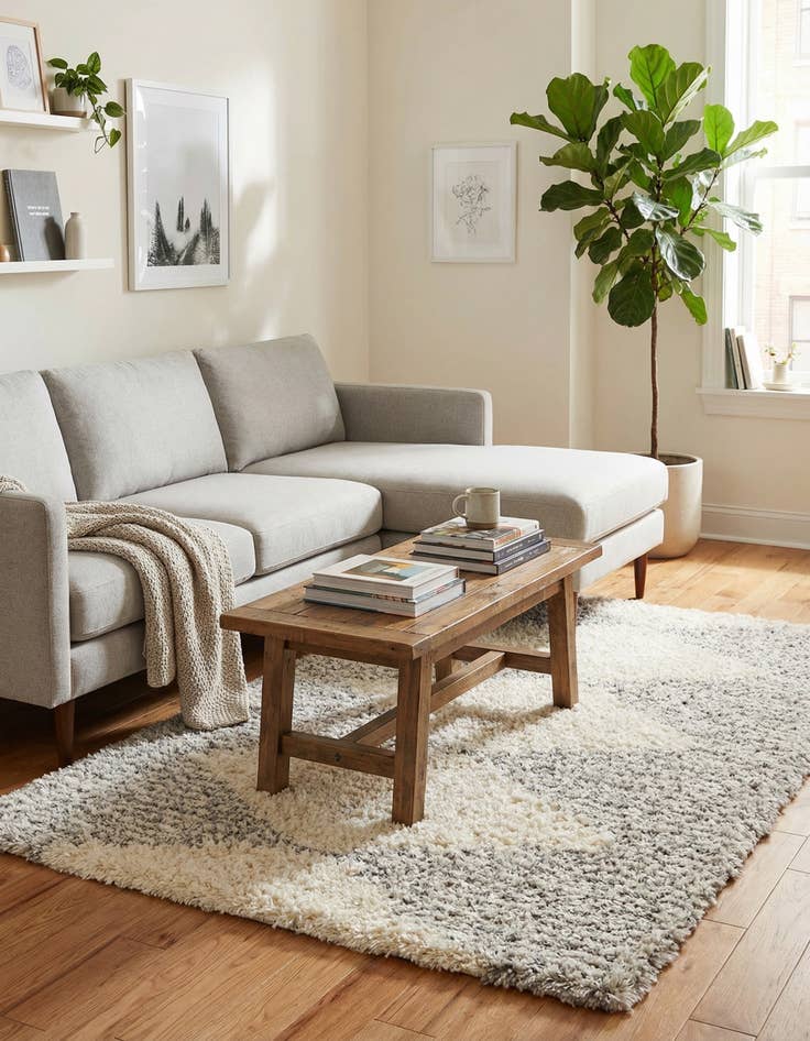 Detail image of 5' x 8' Infinity Shag Rug