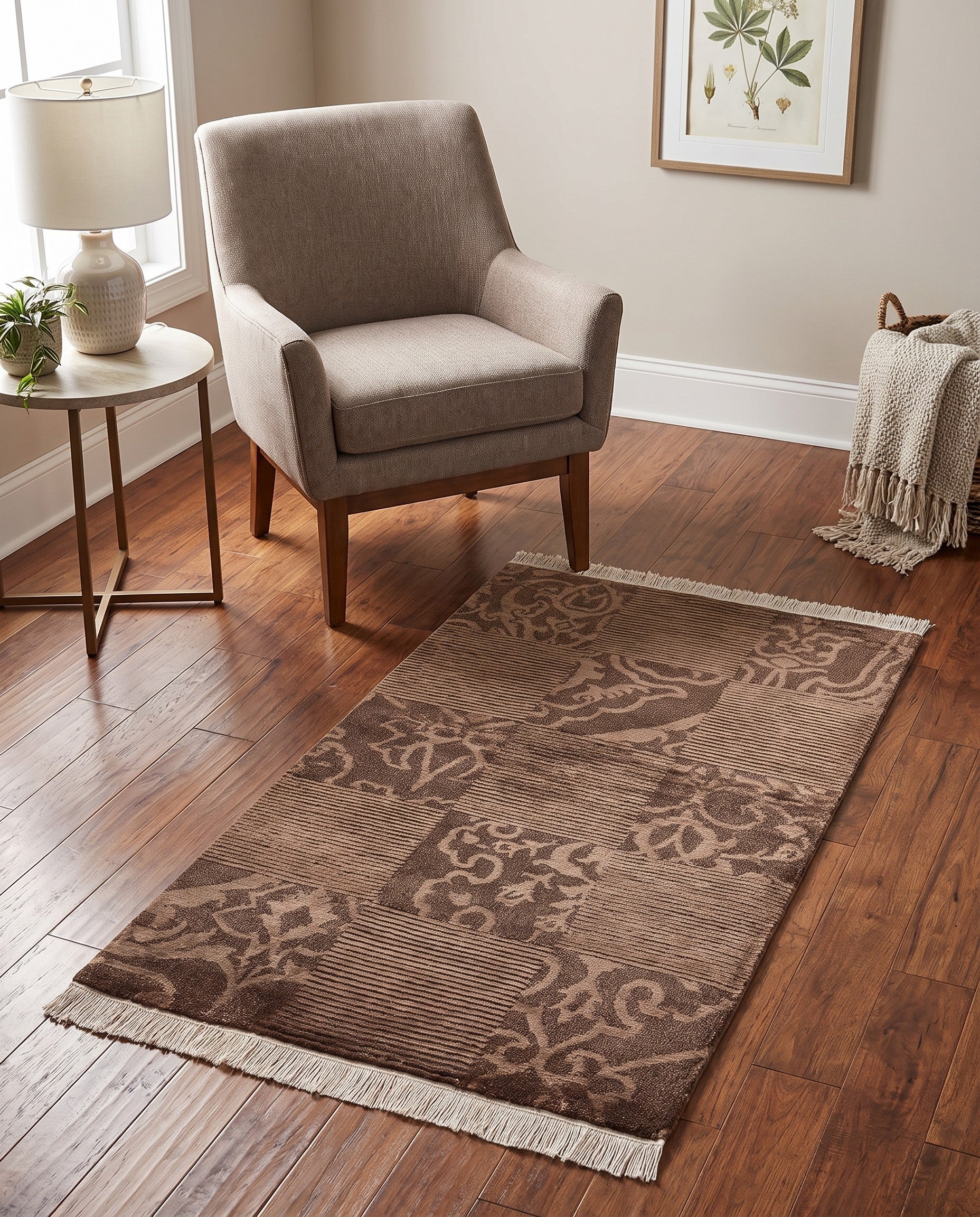 2' 7 x 5' Hand Knotted Darya Wool Rug
