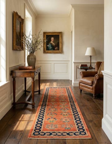 2' 4 x 6' 6 Luribaft Wool Runner Rug