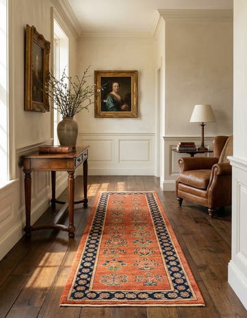 2' 4 x 6' 6 Luribaft Wool Runner Rug
