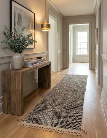 2' 8 x 10' 6 Hand Knotted Darya Wool Runner Rug