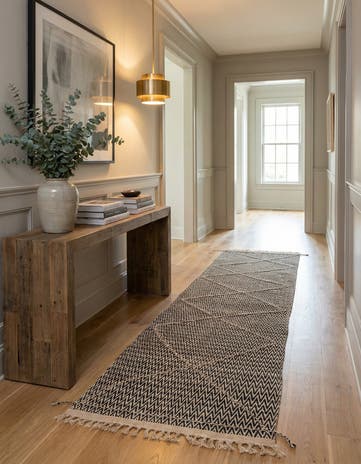 2' 8 x 10' 6 Hand Knotted Darya Wool Runner Rug